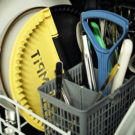 A CRIMPiT Tortilla Sealer in a dishwasher